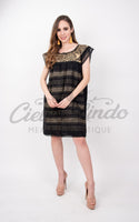 Oaxaca Black Loomed Dress - Cielito Lindo