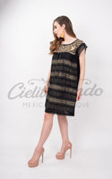 Oaxaca Black Loomed Dress - Cielito Lindo