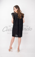 Oaxaca Black Loomed Dress - Cielito Lindo