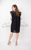 Oaxaca Black Loomed Dress - Cielito Lindo