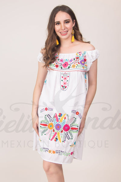 Evelia Off the Shoulder Dress White Cielito Lindo Evelia Off the Shoulder Dress White Cielito Lindo
