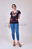 Blouses Sugar Skulls Top Black