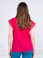 Blouses Yaritza Mexican Blouse Hot Pink