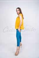 Blouses Yaritza Mexican Blouse Yellow