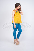 Blouses Yaritza Mexican Blouse Yellow