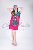 Zina Hot Pink Mini Dress