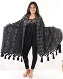 Mexican Maxi Scarf & Shawl Gray