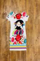 Mexican Maria Doll Bodycon Mini Dress Small