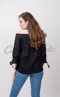 Cozumel Mexican Top Black - Cielito Lindo Mexican Boutique