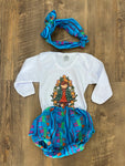 Virgencita Baby Onesie and Bloomers 3 Pc