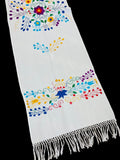 Mexican Handmade Embroidered Shawl Chilapa