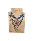 Jarritos Black Multicolor Waterfall Necklace