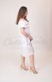 Puebla Off-Shoulder Dress White